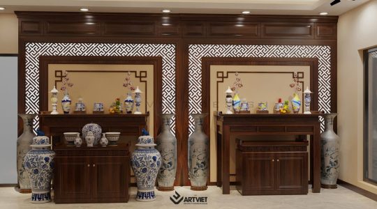 Thiết kế nội thất cửa hàng gốm sứ Hoà Lan - Bát Tràng (12)