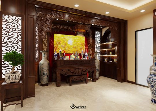 Thiết kế nội thất cửa hàng gốm sứ Hoà Lan - Bát Tràng (7)