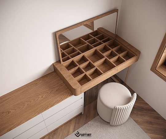 Thiết kế nội thất nhà ở Sóc Sơn - phòng ngủ 2 (4)