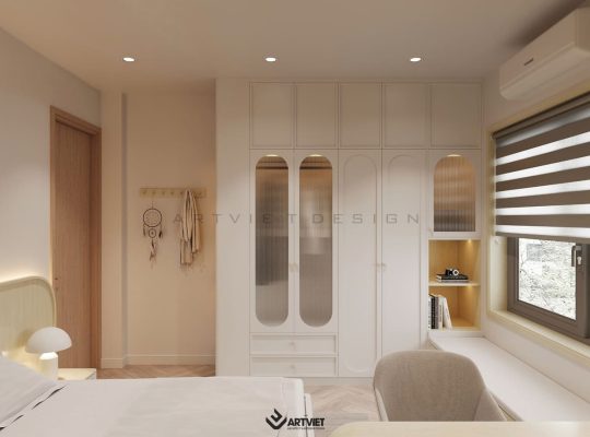 Thiết kế nội thất nhà ở Sóc Sơn - phòng ngủ 3 (1)
