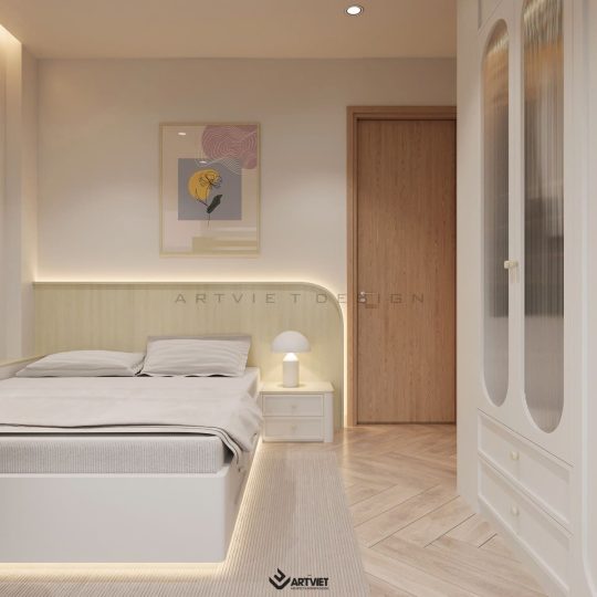 Thiết kế nội thất nhà ở Sóc Sơn - phòng ngủ 3 (5)