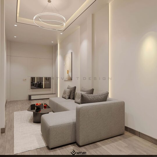 Thiết kế nội thất nhà ở – Xóm 6 Giang Cao, Bát Tràng - phòng khách bếp - 5