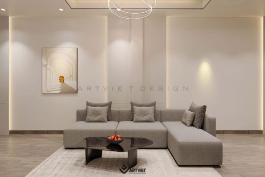 Thiết kế nội thất nhà ở – Xóm 6 Giang Cao, Bát Tràng - phòng khách bếp - 6