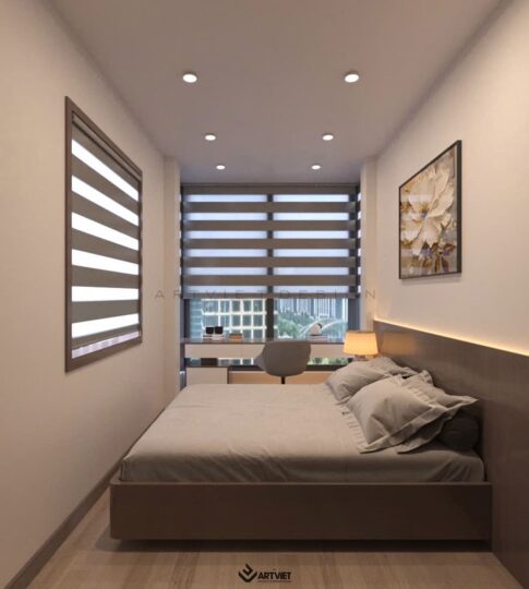 Thiết kế nội thất nhà ở – Xóm 6 Giang Cao, Bát Tràng - phòng ngủ bố mẹ - 1