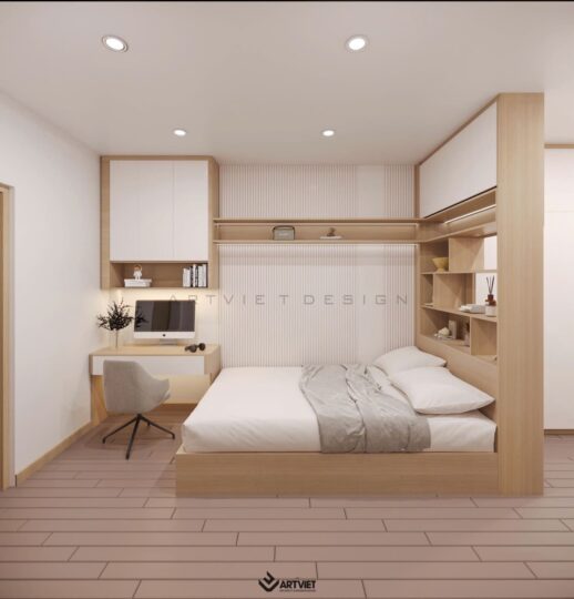 Thiết kế nội thất nhà ở – Xóm 6 Giang Cao, Bát Tràng - phòng ngủ con - 3