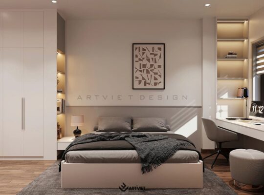 Thiết kế nội thất nhà ở – Xóm 6 Giang Cao, Bát Tràng - phòng ngủ master - 2