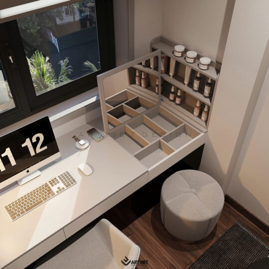 Thiết kế nội thất nhà ở – Xóm 6 Giang Cao, Bát Tràng - phòng ngủ master - 3