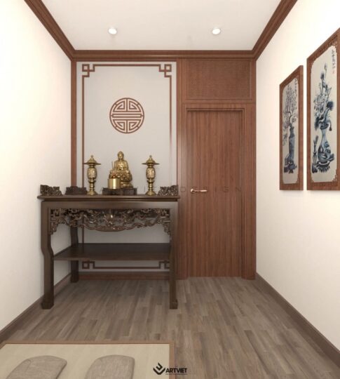 Thiết kế nội thất nhà ở – Xóm 6 Giang Cao, Bát Tràng - phòng thờ - 1