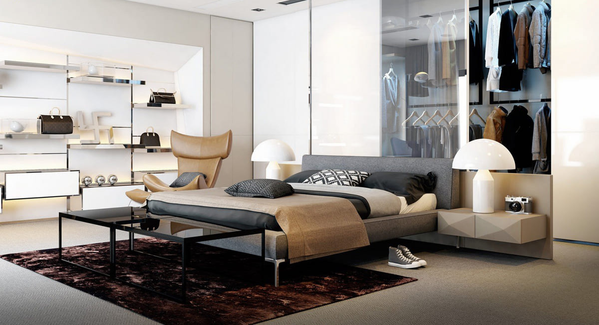 Phòng ngủ phong cách thiết kế Bauhaus