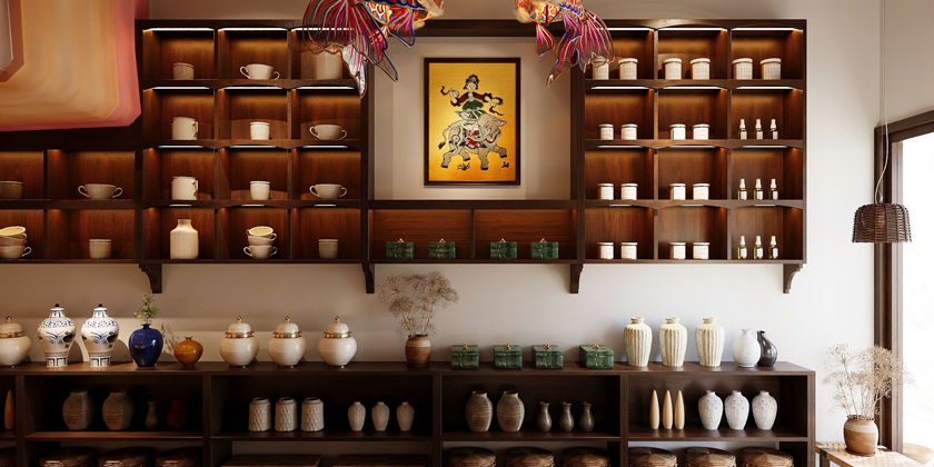 Gốm sứ MÀU HERITAGE – phố Hàng Gai