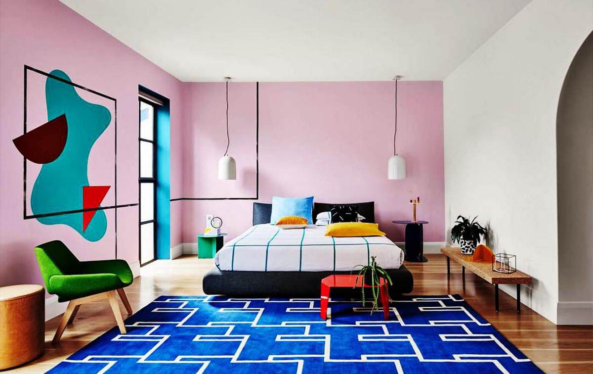 Phòng ngủ phong cách thiết kế Postmodernism