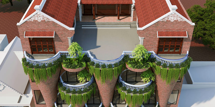 Thiết kế kiến trúc biệt thự độc bản