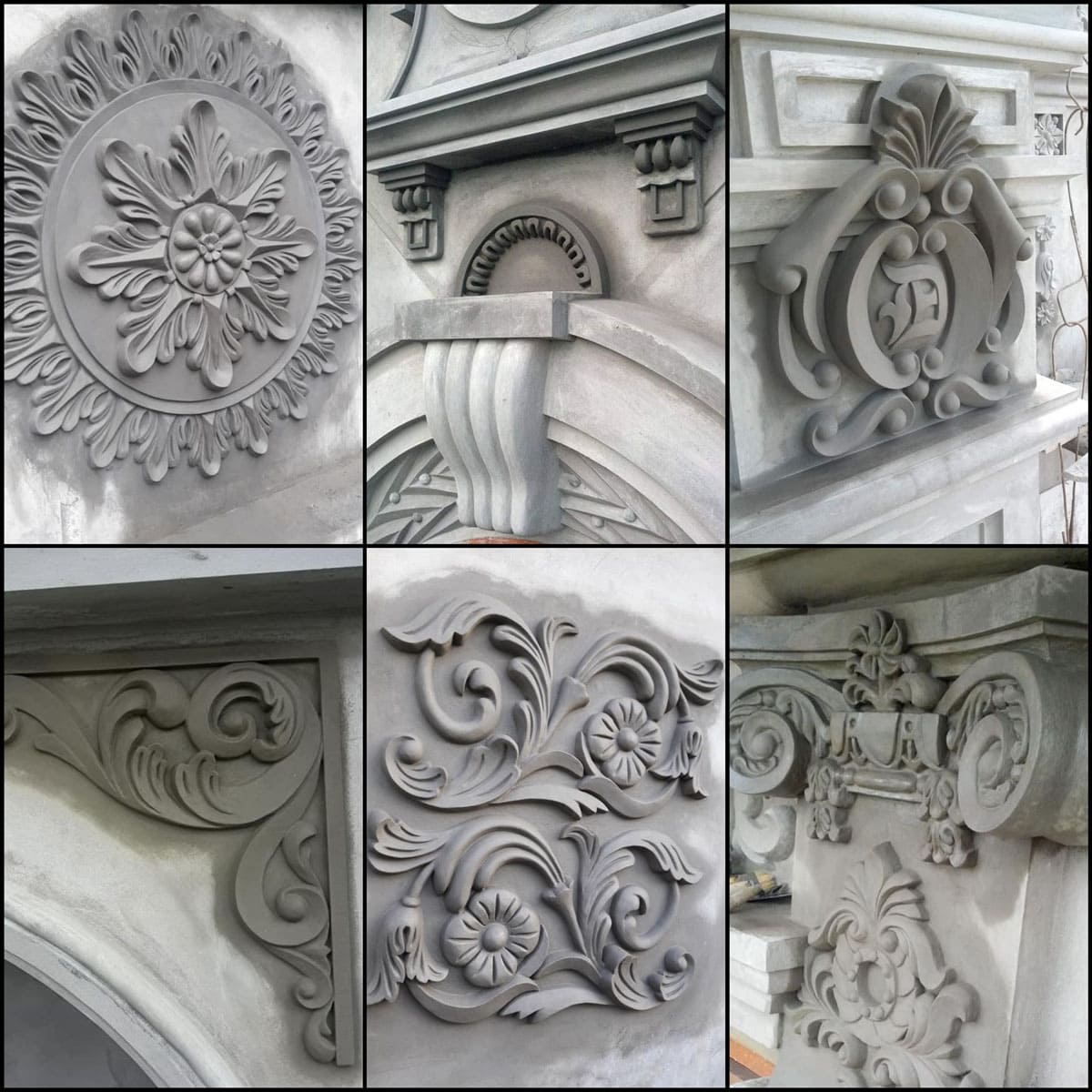 Phù điêu bê tông hoa văn nghệ thuật