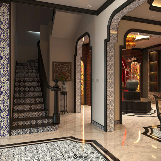 Nội thất biệt thự Bát Tràng - Phòng khách - 10