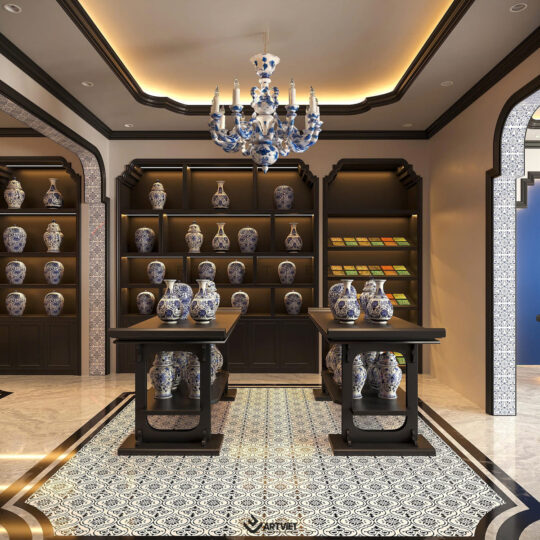 Nội thất biệt thự Bát Tràng - Phòng khách - 11