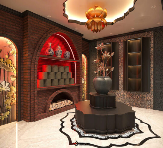 Nội thất biệt thự Bát Tràng - Phòng khách - 2