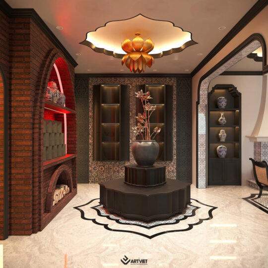 Nội thất biệt thự Bát Tràng - Phòng khách - 3