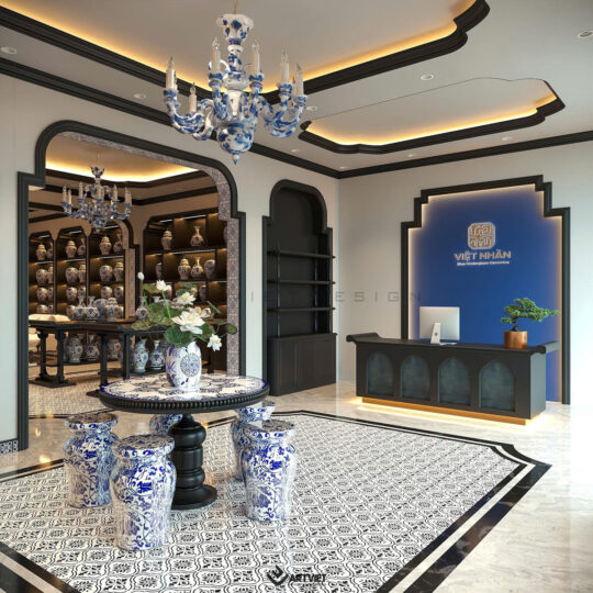 Nội thất biệt thự Bát Tràng - Phòng khách - 5