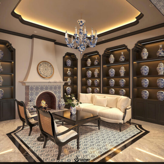 Nội thất biệt thự Bát Tràng - Phòng khách - 6