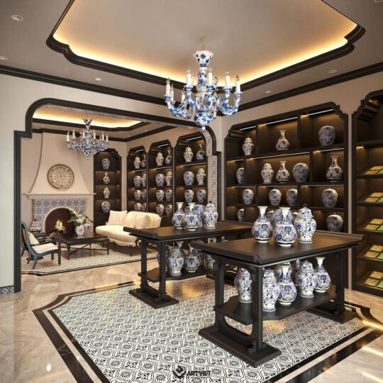 Nội thất biệt thự Bát Tràng - Phòng khách - 7