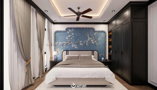 Nội thất biệt thự Bát Tràng - Phòng ngủ con trai lớn - 1