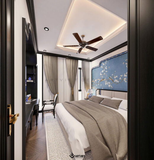 Nội thất biệt thự Bát Tràng - Phòng ngủ con trai lớn - 3