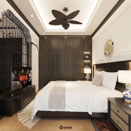 Nội thất biệt thự Bát Tràng - Phòng ngủ con trai nhỏ - 1