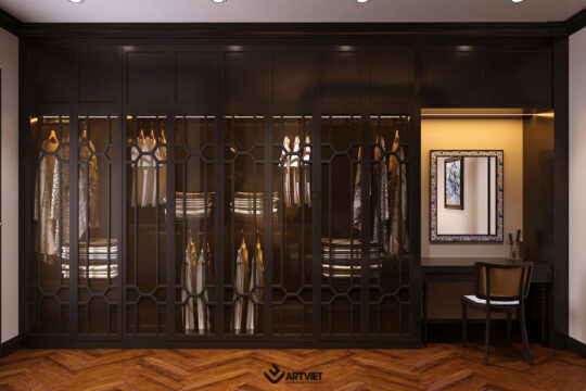 Nội thất biệt thự Bát Tràng - Phòng ngủ master - 1