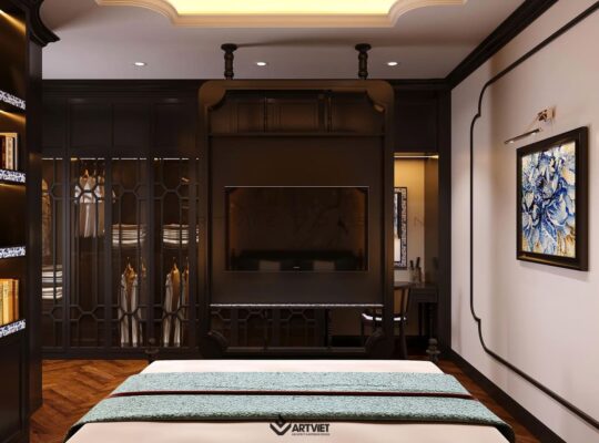 Nội thất biệt thự Bát Tràng - Phòng ngủ master - 2