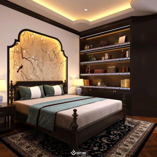 Nội thất biệt thự Bát Tràng - Phòng ngủ master - 6