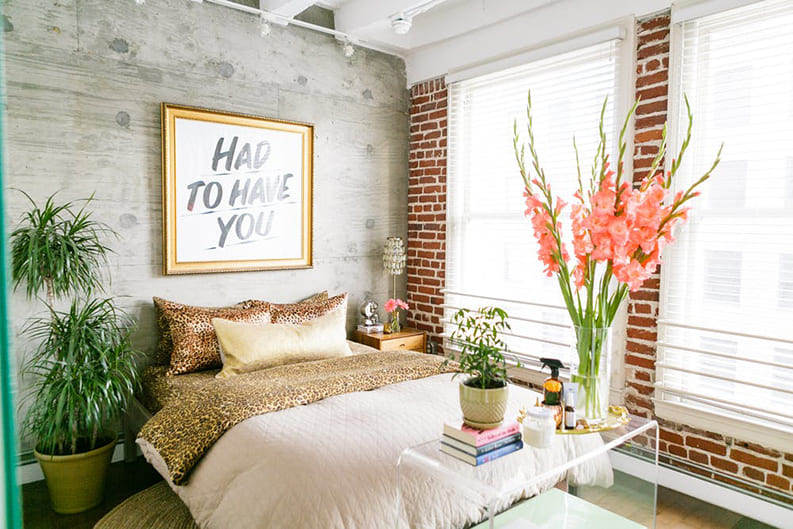 Phòng ngủ phong cách tropical modern