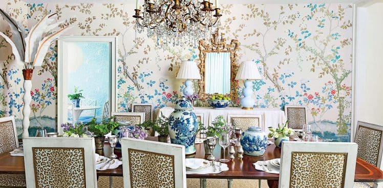 Phòng ăn phong cách Grandmillennial