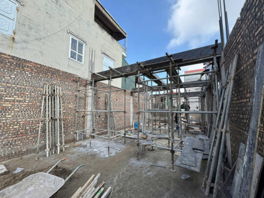 Thi công biệt thự Tình Quang Long biên - tầng 1 - 5