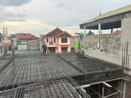 Thi công biệt thự Tình Quang Long biên - tầng 2 - 10