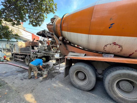 Thi công biệt thự Tình Quang Long biên - tầng 2 - 12