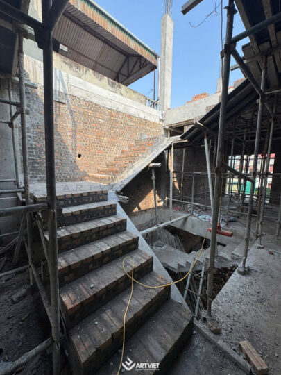 Thi công biệt thự Tình Quang Long biên - tầng 2 - 5