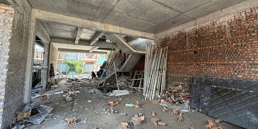 Thi công biệt thự hiện đại tại Tình Quang - Long Biên