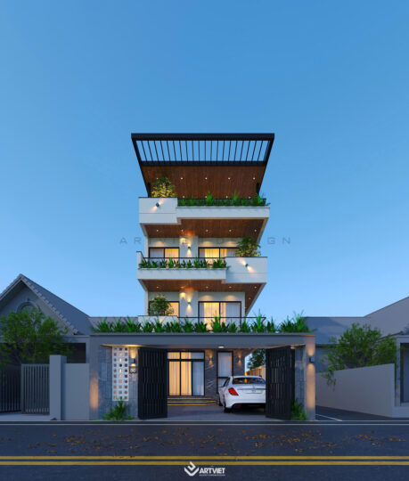 Thiết kế kiến trúc biệt thự hiện đại tại Tình Quang - Long Biên - 2