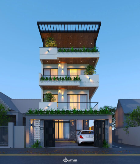 Thiết kế kiến trúc biệt thự hiện đại tại Tình Quang - Long Biên - 3