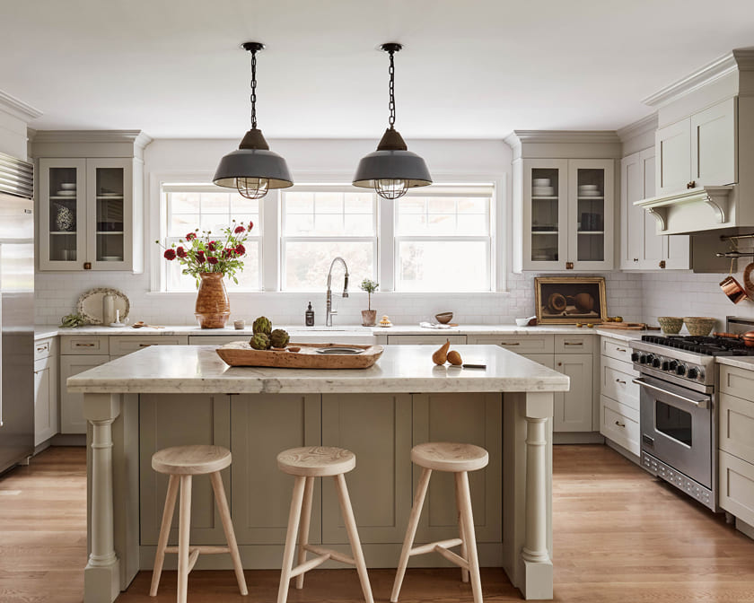 Bếp phong cách thiết kế Coastal grandmother