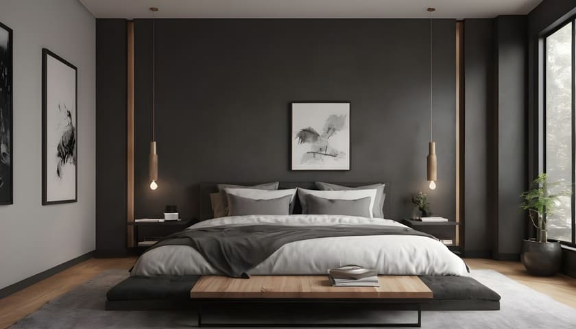 Phòng ngủ phong cách Japandi